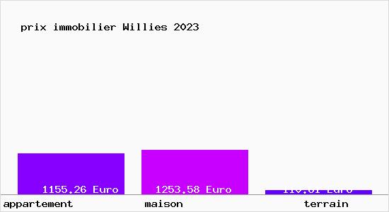 prix immobilier Willies