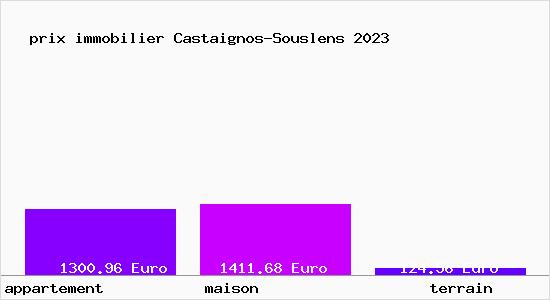 prix immobilier Castaignos-Souslens